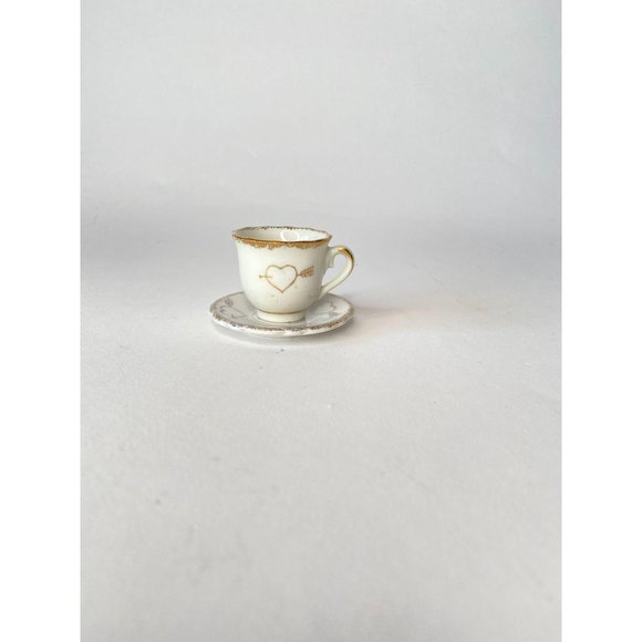 Miniature Just Married Made in Japan Cup and Sauce - Picture 4 of 16